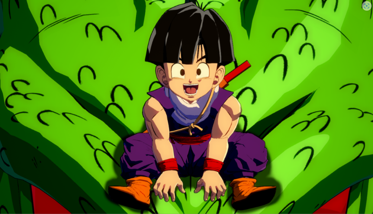 Kid Gohan over Gt Goku