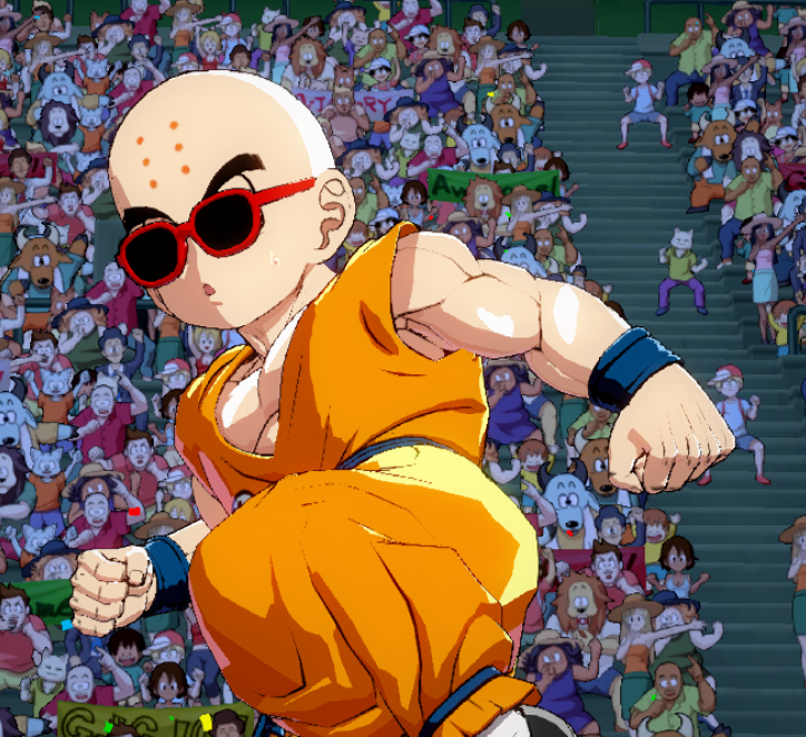Krillin With Sunglasses - FighterZ Mods.