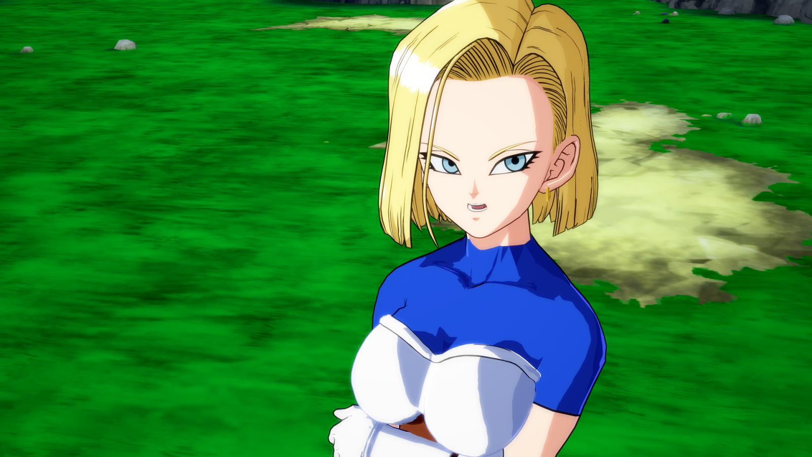 Someone wanted Android 18 in a Cheelai outfit more or less. 