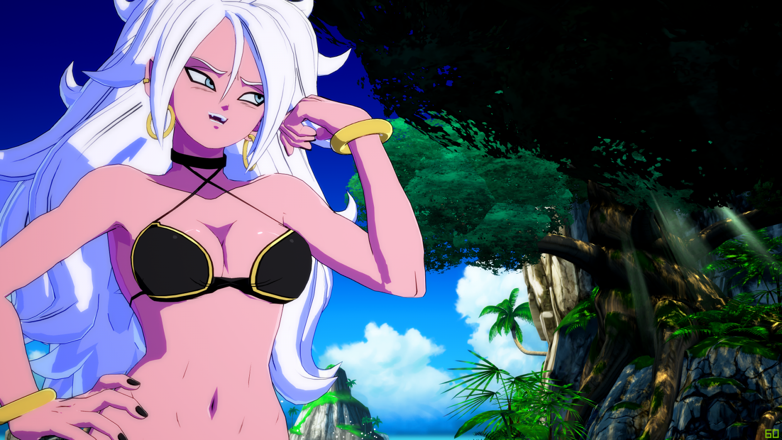 Android 21 in a bikini for all forms. 