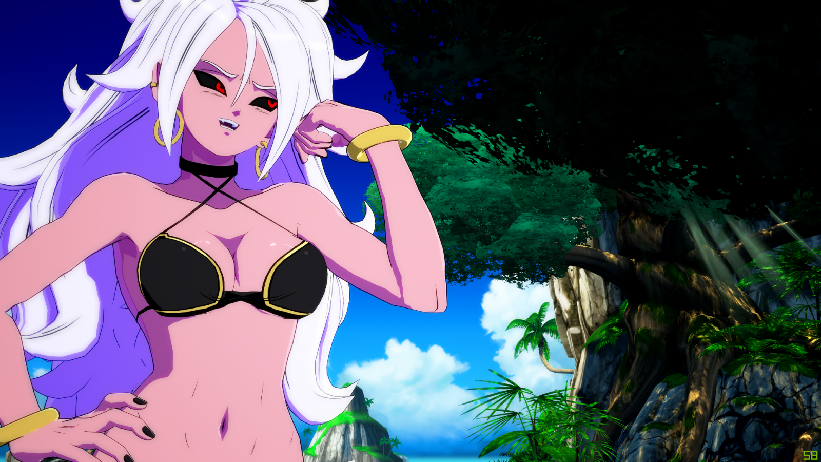 Android 21 Bikini Fighterz Mods