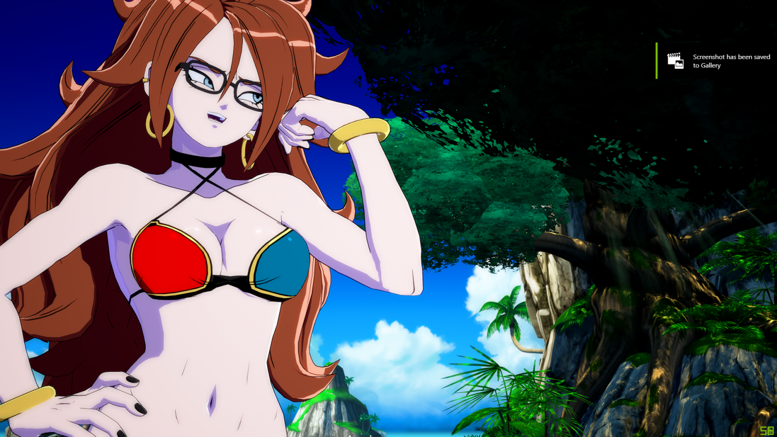 Android 21 in a bikini for all forms. 