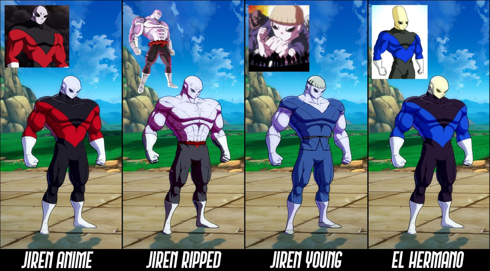 JIREN SKIN MODS 1-16 BY ME (SUREIDU) – FighterZ Mods