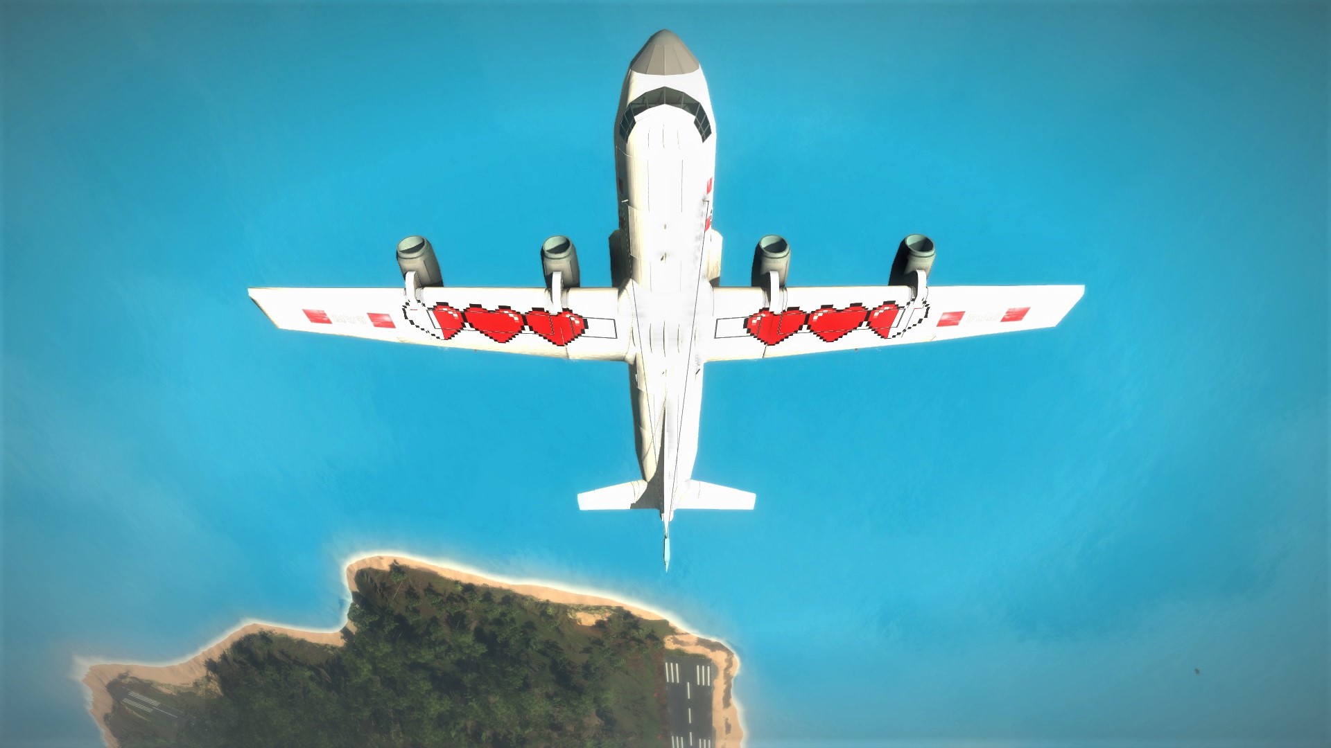 Bering I-86DP (Cargo Plane) with Zelda hearts on wings.