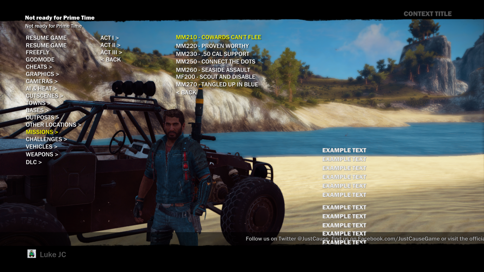 just cause 2 multiplayer commands