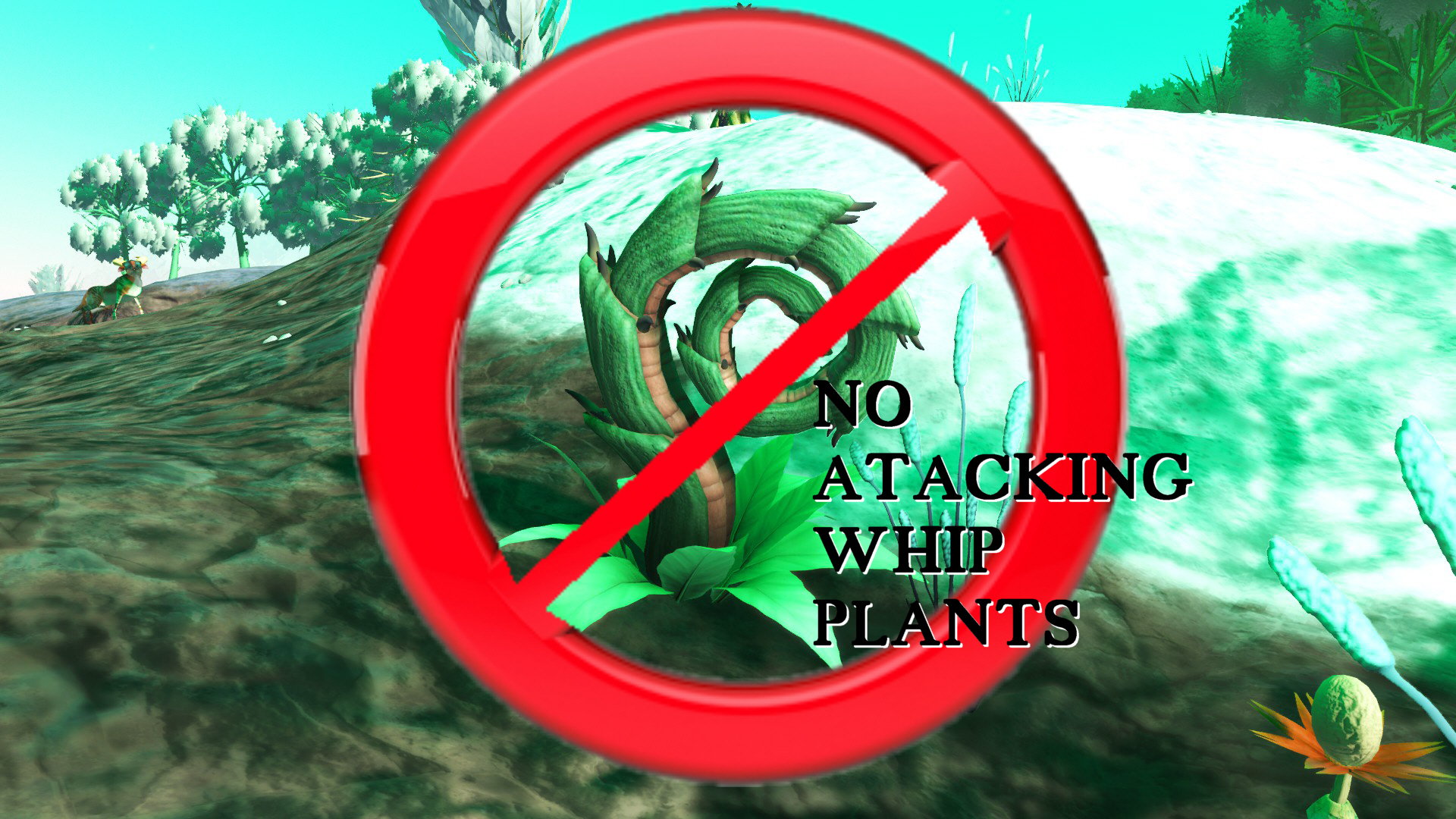 No Attacking Whip Plants
