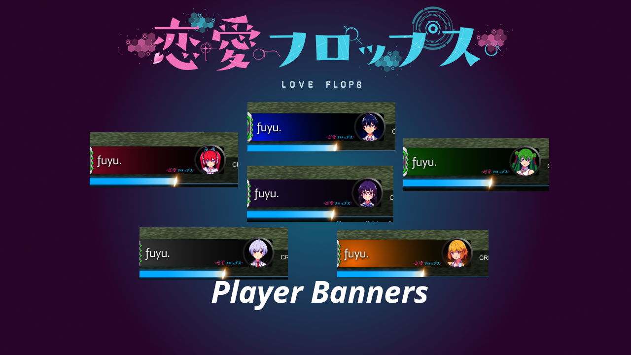 Renai Flops (Love Flops) Player Banners
