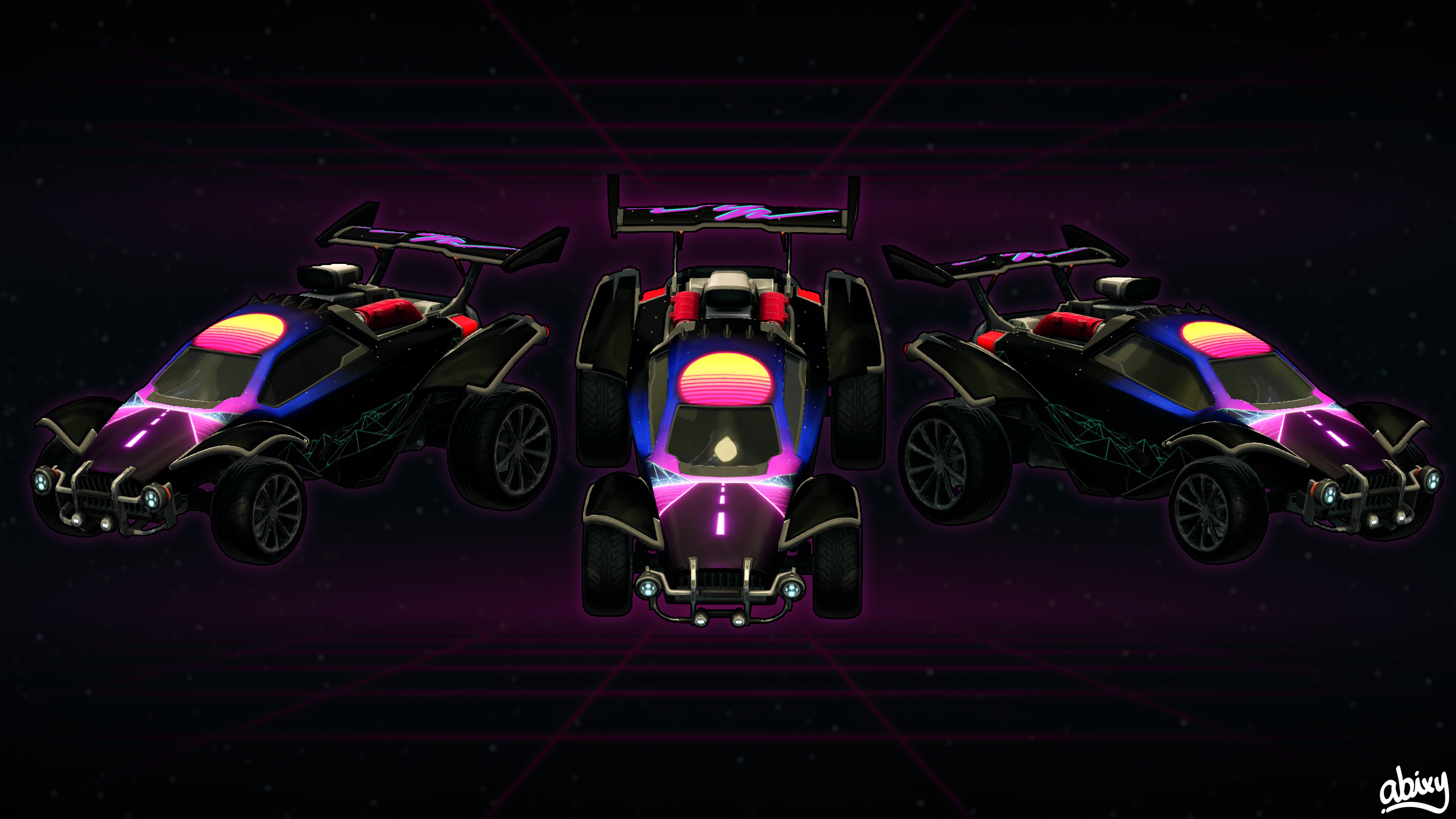 Synthwave Octane Decal
