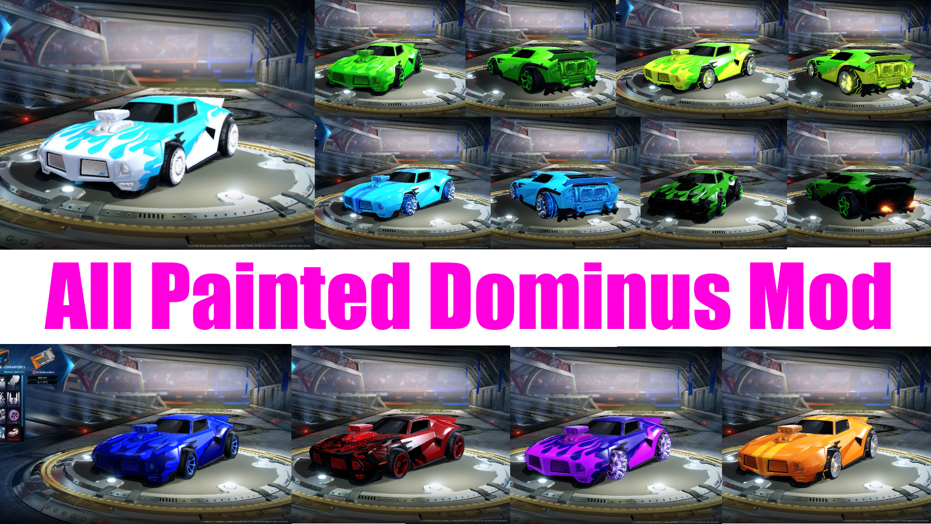 PAINTED DOMINUS GT’s! ALL PAINTS/COLORS IN 1 MOD!