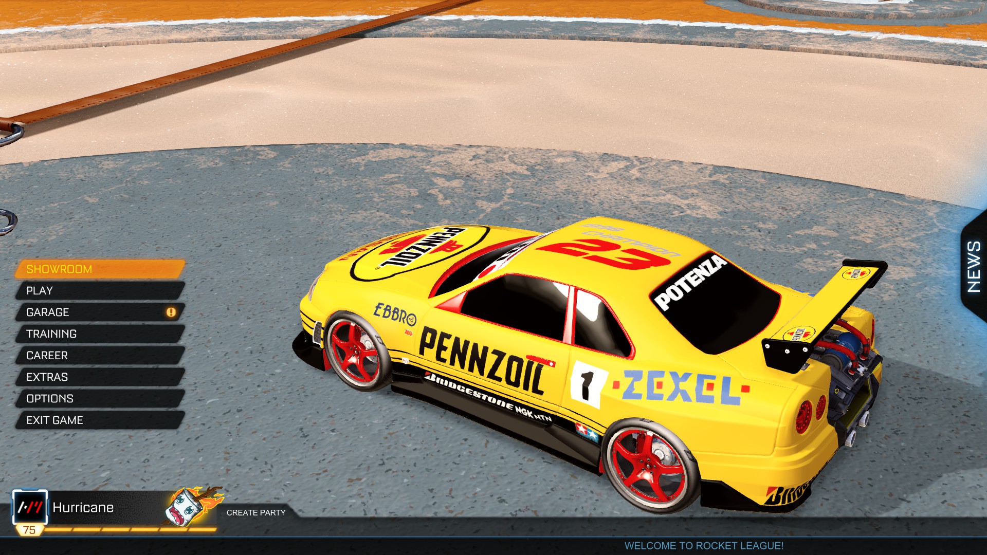 Pennzoil Skyline racing decal