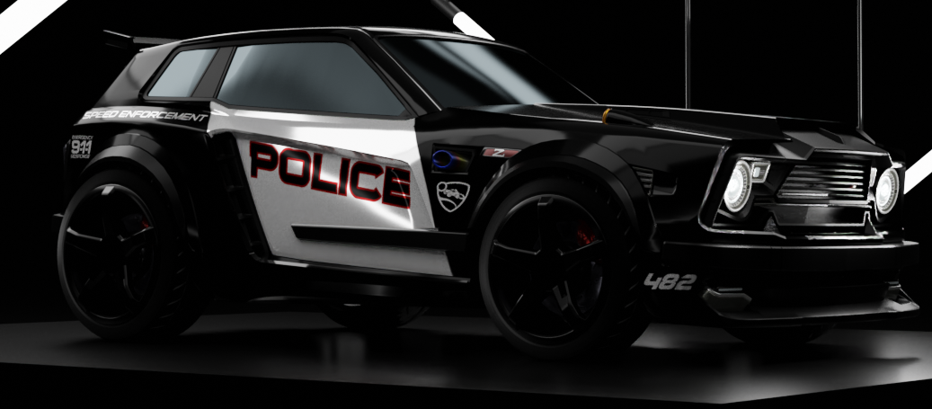 Fennec Police Car (Animated lights)