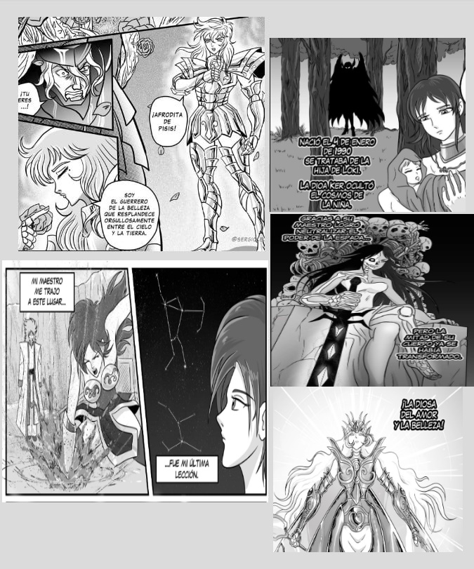 Batalla contra Afrodita (manga commissions) by Sergio Ledesma