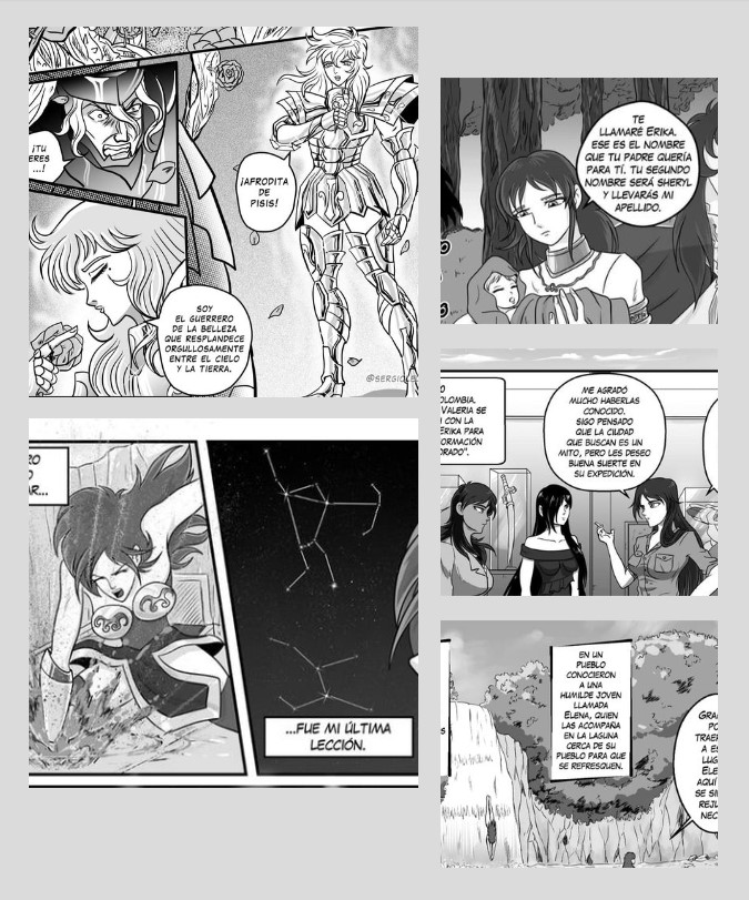 Batalla contra Afrodita/El Dorado: Prophecy (manga commissions) by Sergio Ledesma