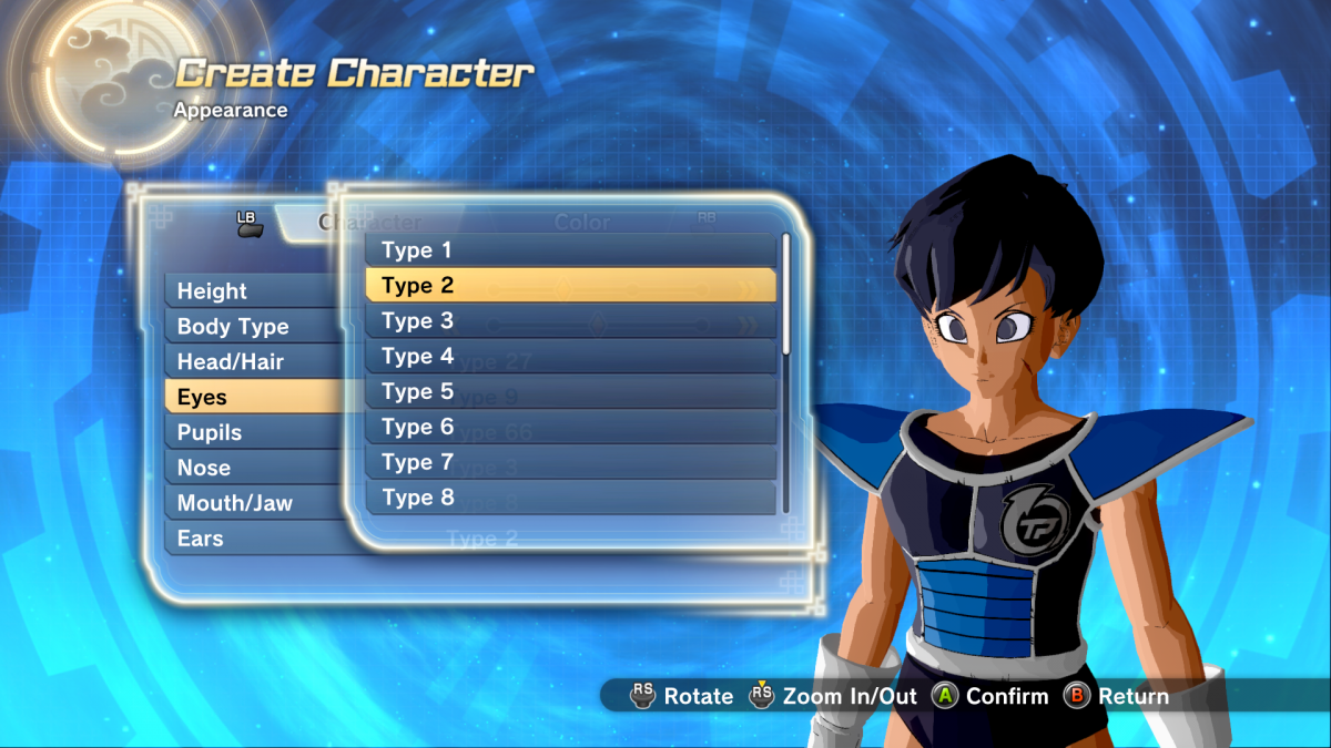 Better Base Form Eyes For Hufsyf Xenoverse Mods