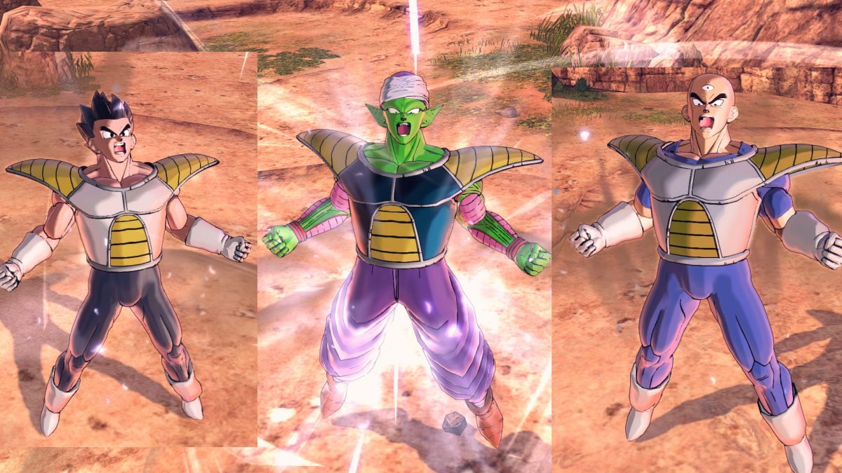 Gohan, Piccolo and Tenshinhan with Battle Suit/Saiyan Armor – Xenoverse ...