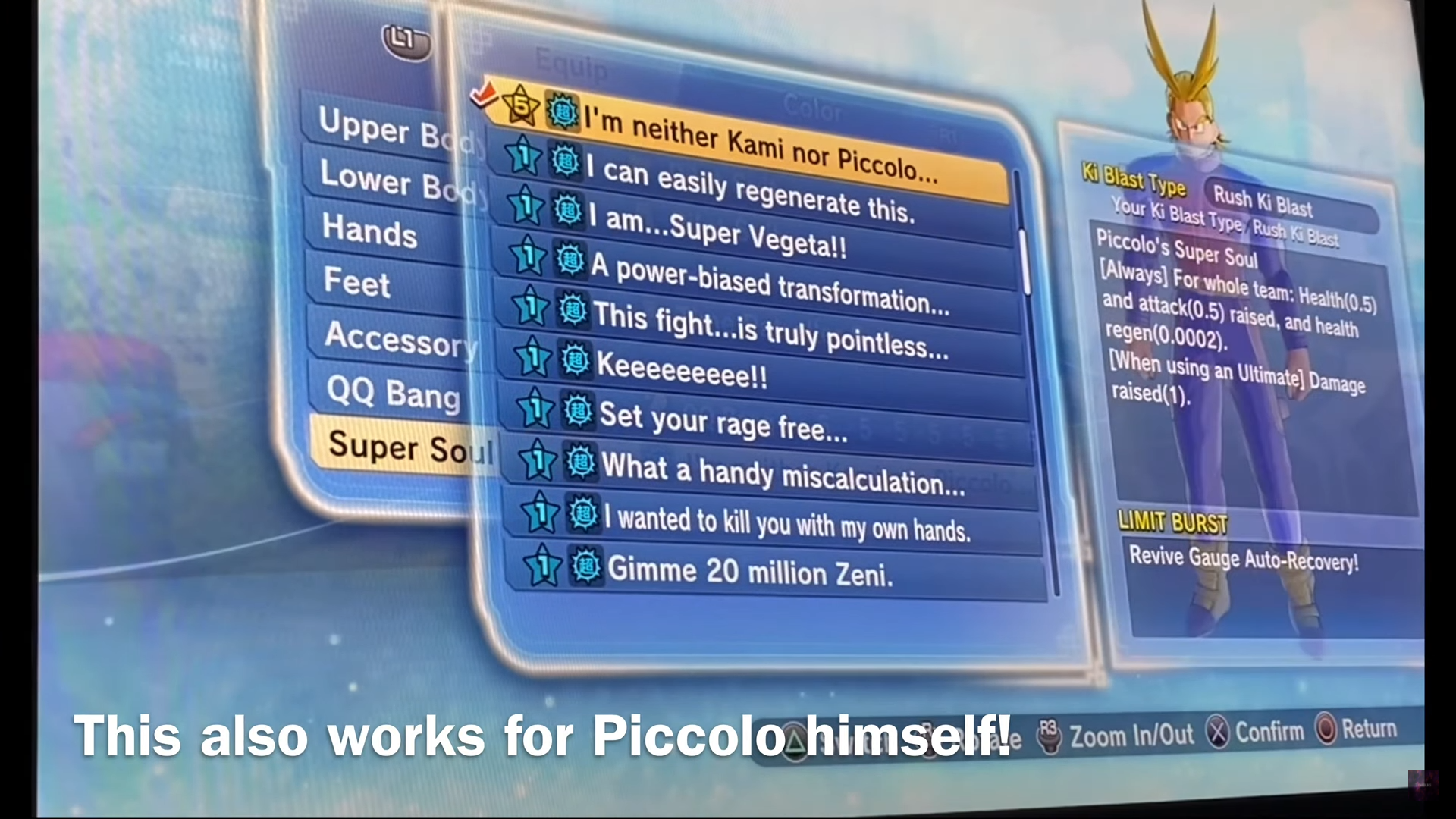 Piccolo’s Edited Super Soul