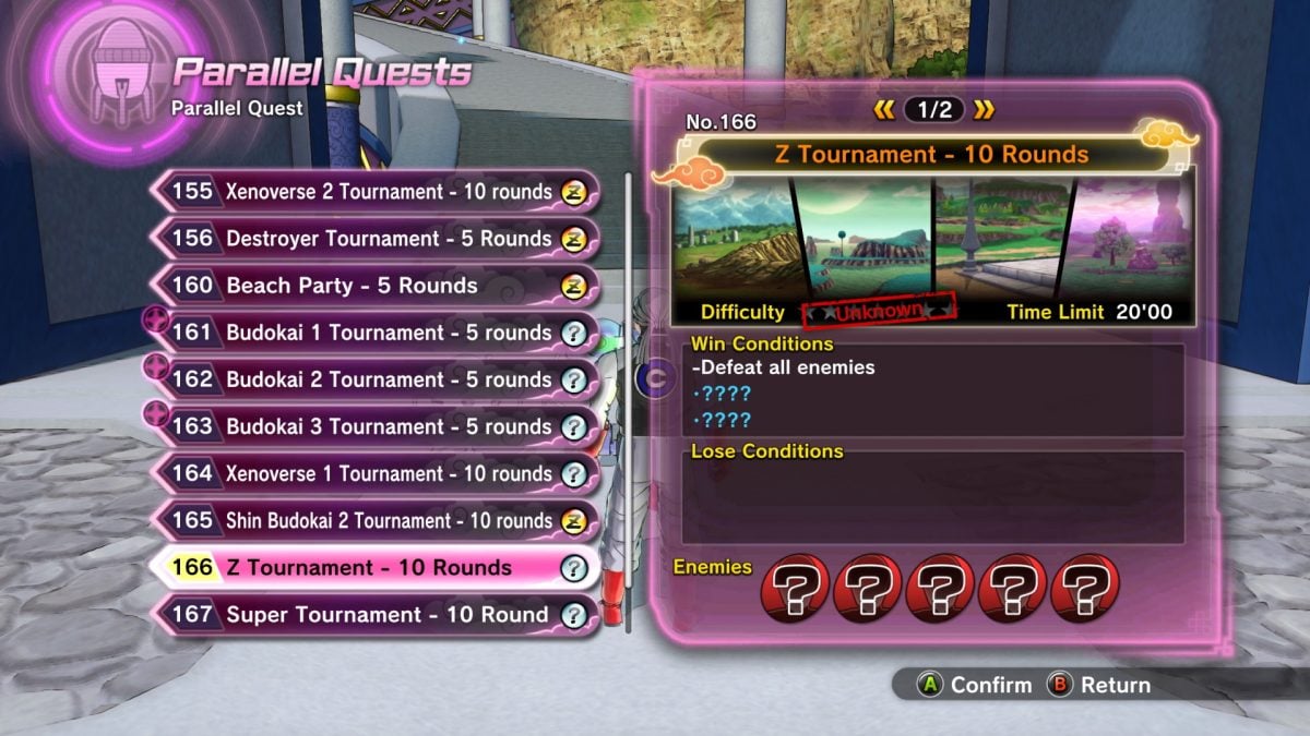 How to Unlock All Parallel Quests in Dragon Ball Xenoverse 2! 