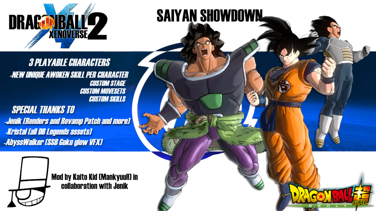 Let's Fight Broly! – Goku and Vegeta (DB Super: Broly) (SS-SSG-SSB) –  Xenoverse Mods