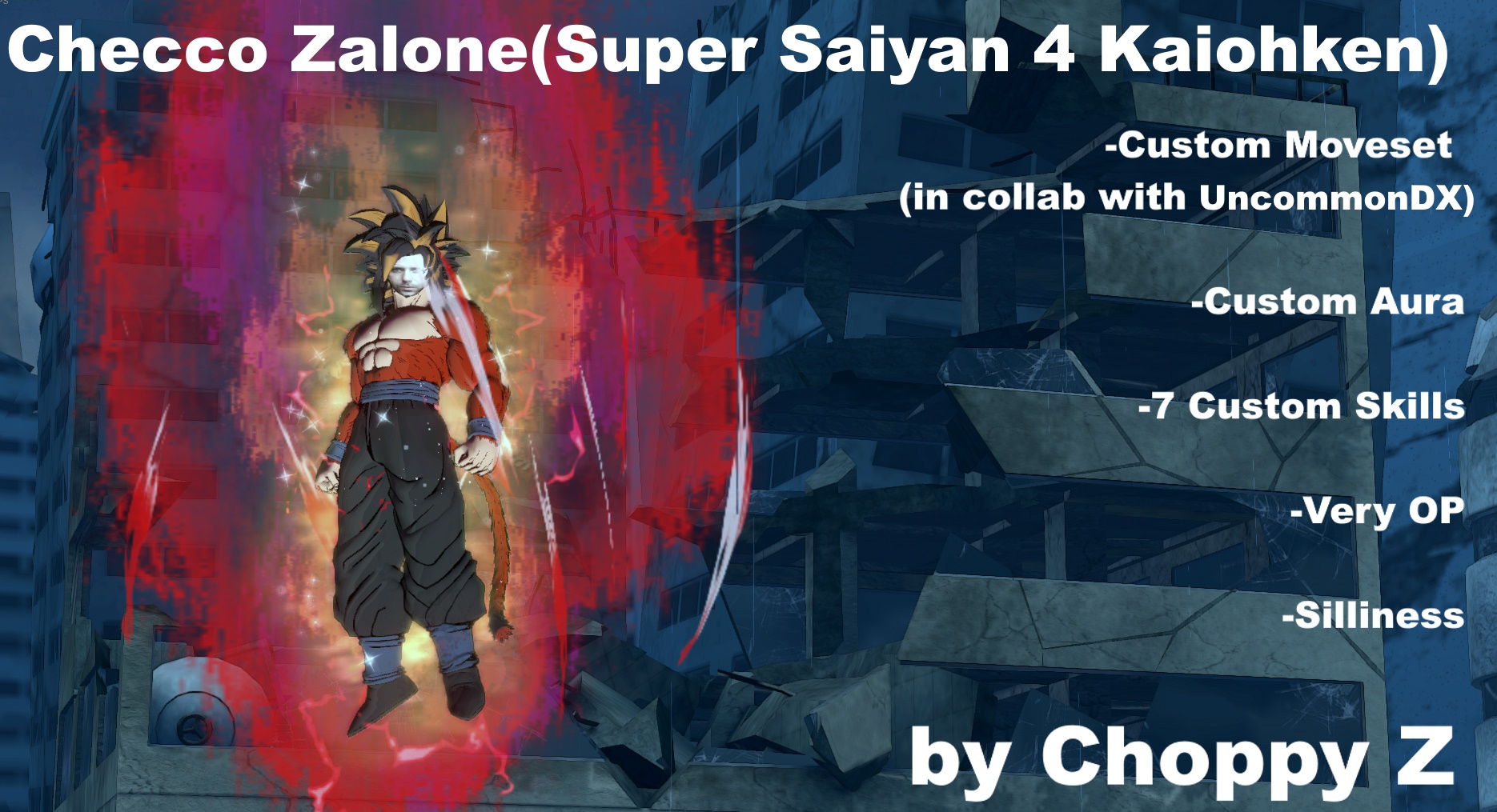 Checco Zalone(Super Saiyan 4 kaiohken)