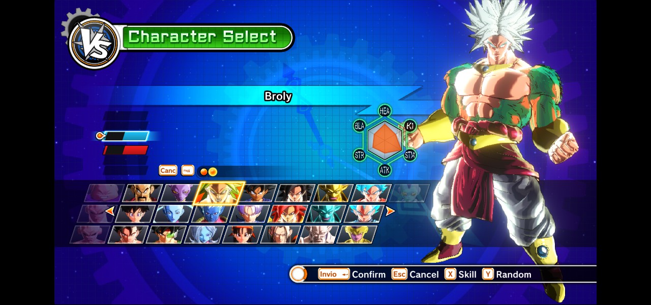 nightmre broly mugen characters download pack