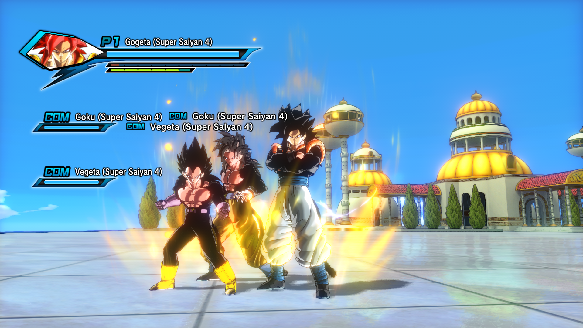 Black super 4 Goku Vegeta And Gogeta