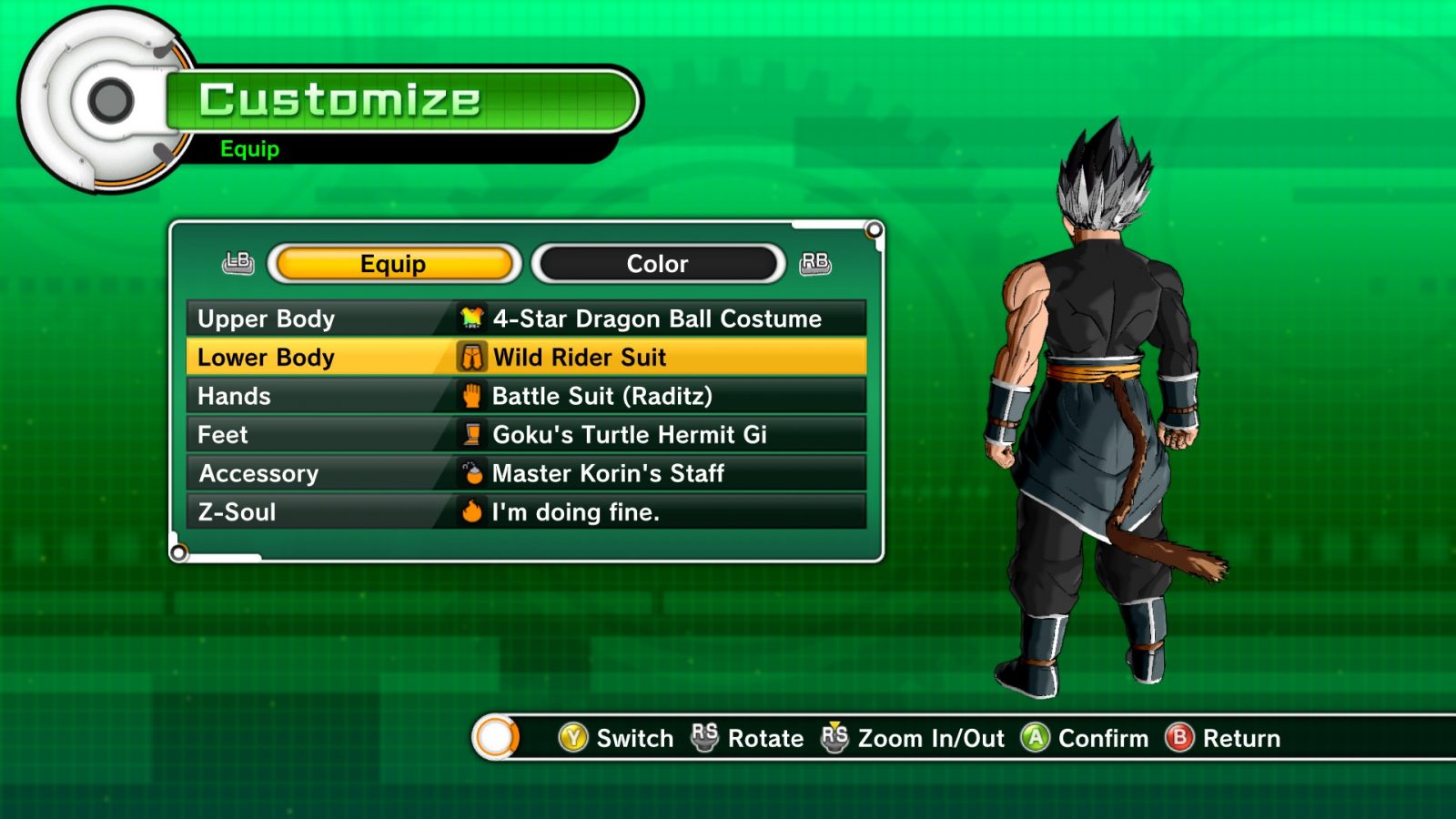 Animated Saiyan Tail Accessory For Hum And Sym Xenoverse Mods