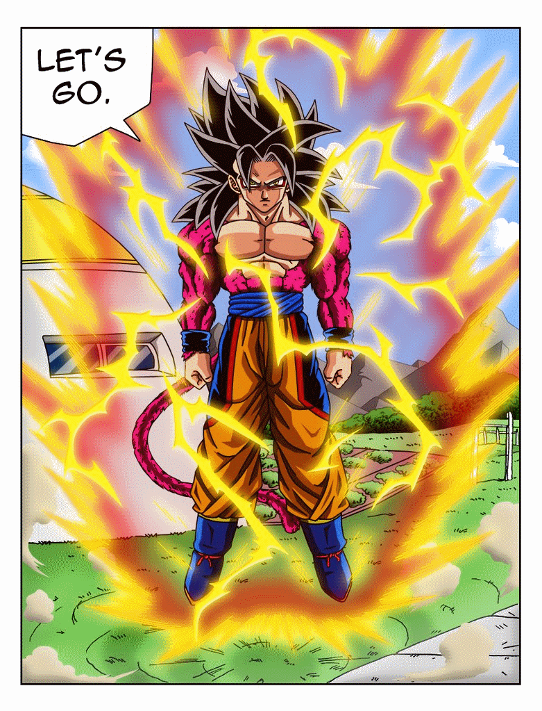 Goku Super Saiyan 4 PNG Image