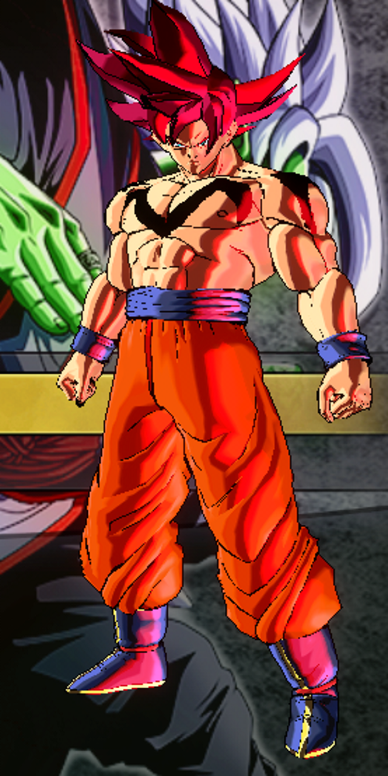 Goku Super Saiyan Red / False Saiyan God – Rockeronder Updated – Xenoverse Mods
