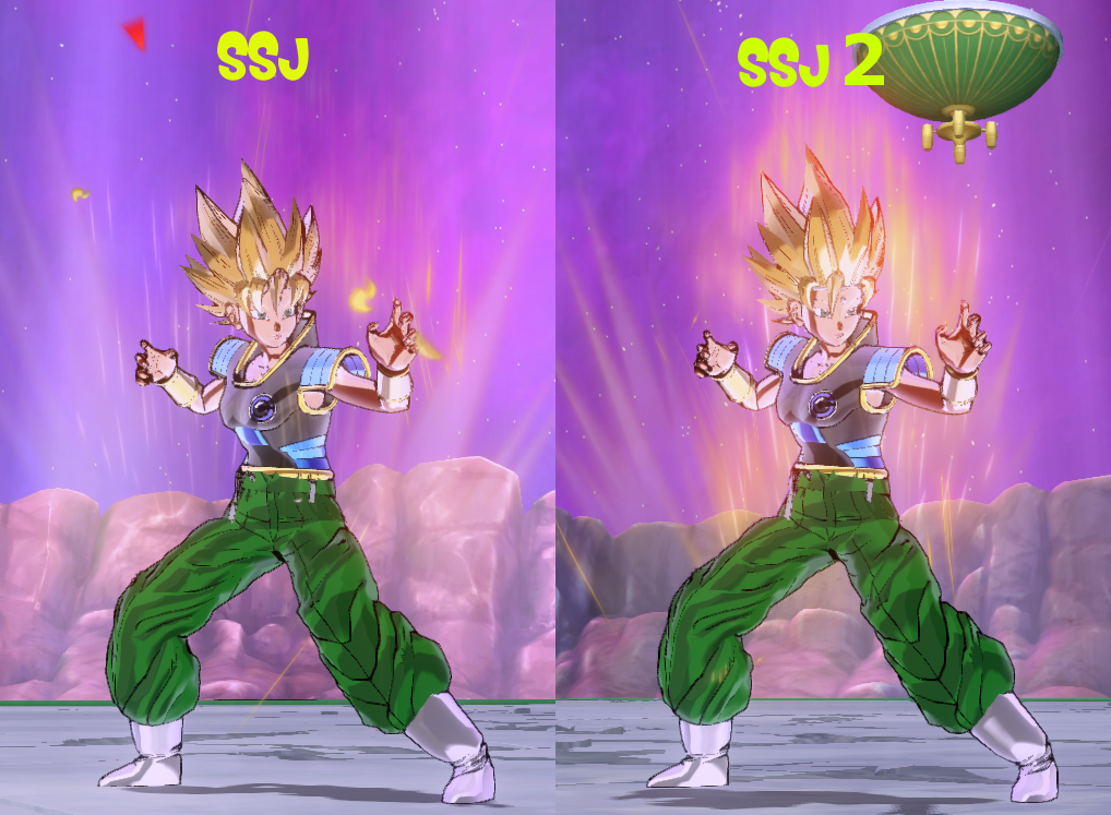 Complete Goku's transformable hair pack for female CaCs – Xenoverse Mods