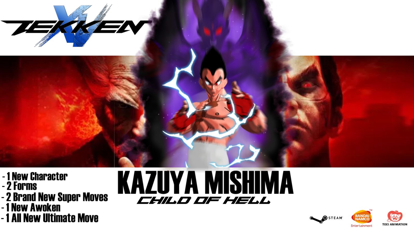 Tekken 2 Kazuya [Super Smash Bros. Ultimate] [Mods]