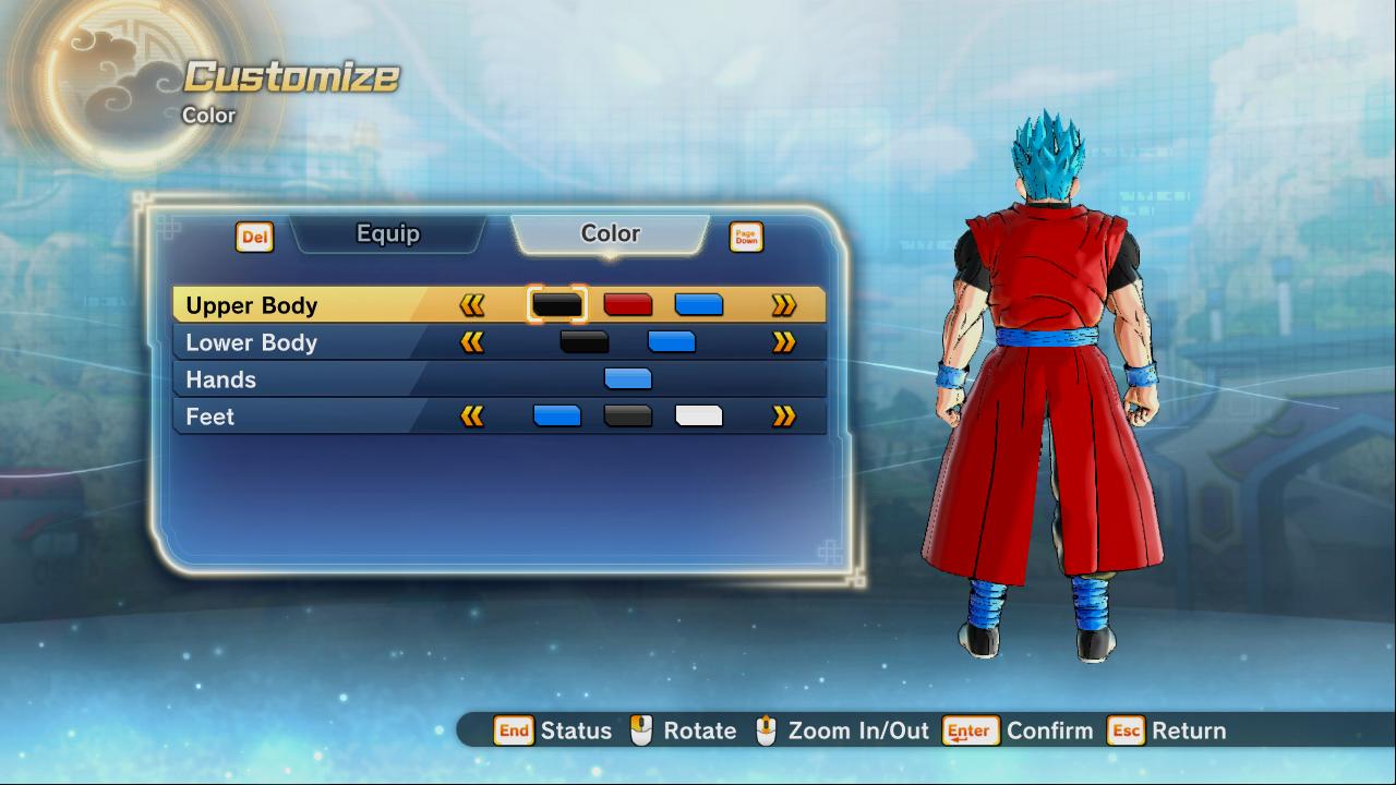 Xeno Goku Clothes For Hum Sym Xenoverse Mods - xeno goku clothes roblox