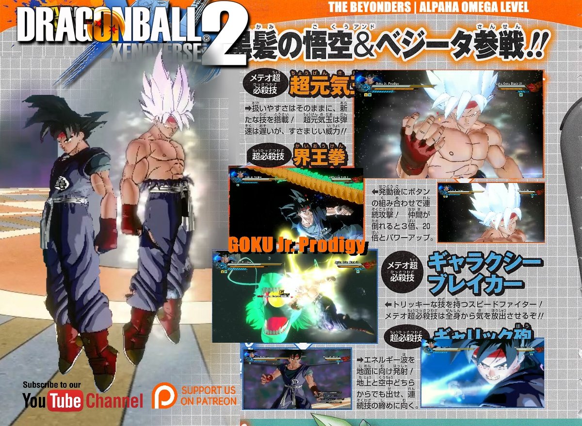 Goku Jr / Vegeta Jr - Dragon Ball Xenoverse 2 Mods by Dandrich on