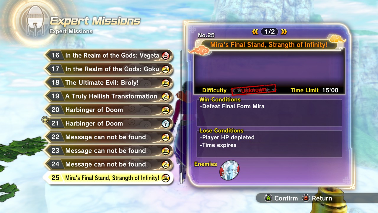 Dragon Ball Xenoverse 2 How To Unlock All Expert Missions