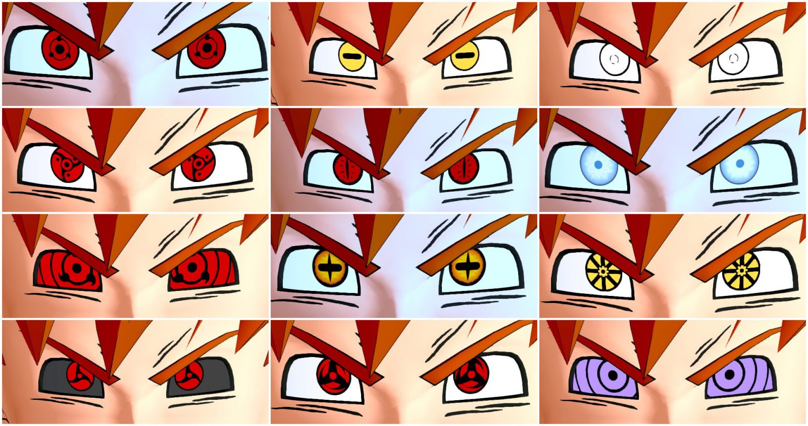 Ultimate Naruto Eye Pack (All Races)