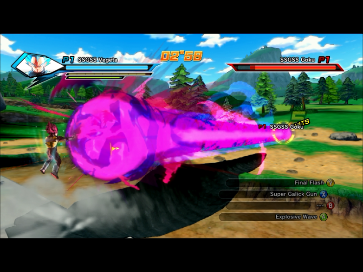 Final Flash VS Super Galick Gun Dragon Ball Xenoverse 2 