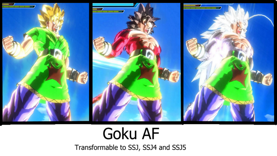 Goku AF (Transformable to SSJ4/5 and SSJ)