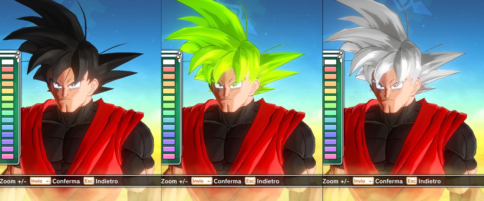 Goku transformable hair pack for Male CaC (now with SSj4 bust) – Xenoverse  Mods