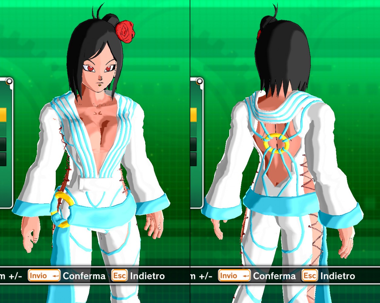 USF4 Yuri’s alternative outfit for female CaC